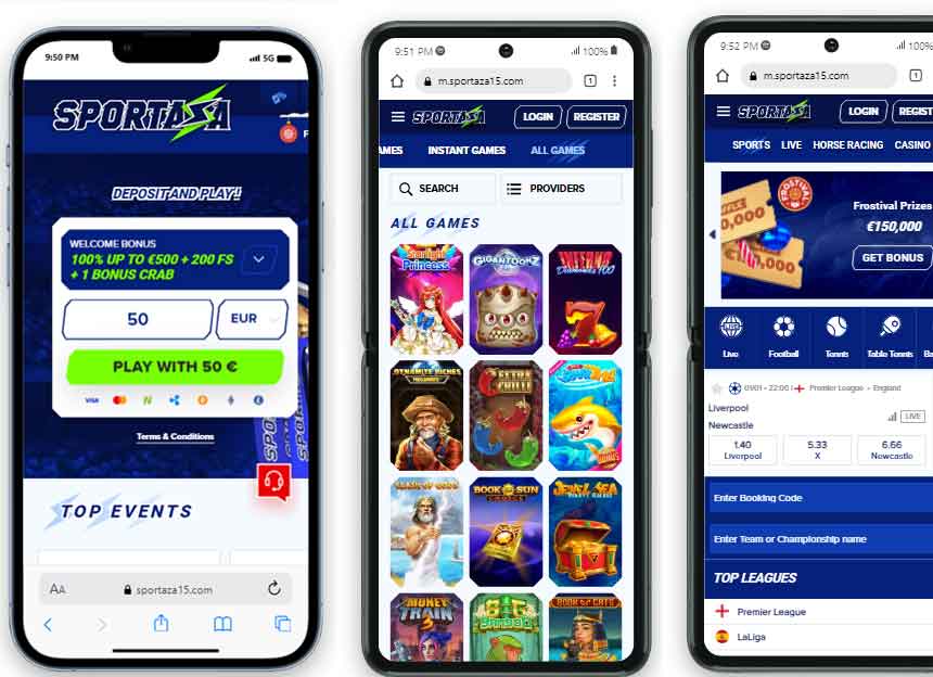 Sportaza Mobile App